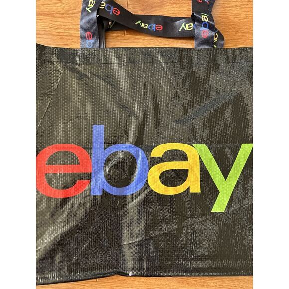 eBay Logo Branded IKEA style Frakta Large Tote Shopping Bag eBayana Shipping - Picture 2 of 7